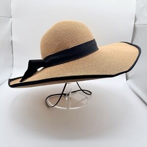 FURTALK Womens Beach Sun Straw Hat UV UPF 80+ Travel Foldable Brim Summer UV Hat